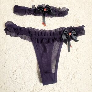 Purple and Black Intimates